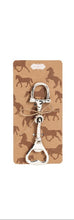 Load image into Gallery viewer, Horse Metal Bottle Opener horse bit on cardboard card