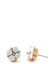 Load image into Gallery viewer, Spartina 449 Clover Gem Stud Earrings