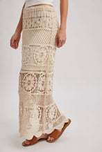 Load image into Gallery viewer, Sheer Crochet Knit Midi Skirt