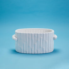 Load image into Gallery viewer, Faux Bamboo Oval Centerpiece / Cachepot with Handles