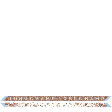 Load image into Gallery viewer, Longchamp Frise Fleurie Headband in shades of blue and brown