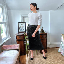 Load image into Gallery viewer, Gretchen Scott Designs Twinkle Maxi Skirt Met Ball Twinkle - Black