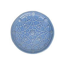 Load image into Gallery viewer, Juliska Jardins Du Monde Side/Cocktail Plate soft blue with a raised design