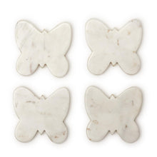 Load image into Gallery viewer, Four Butterfly Marble Coasters