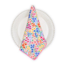 Load image into Gallery viewer, Blooms Set of 4 Floral Pattern Napkins - FINAL SALE