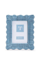 Load image into Gallery viewer, Blue Wicker Weave Photo Frame 5x7
