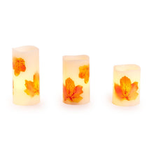 Load image into Gallery viewer, Foliage Flameless Flickering LED Decorative Pillar Candle