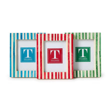 Load image into Gallery viewer, Celebration Stripe Mini 3x4 Photo Frame in three colors