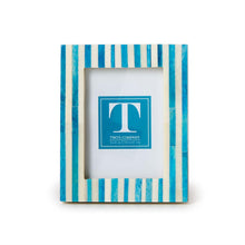 Load image into Gallery viewer, Celebration Stripe Mini 3x4 Photo Frame in blue