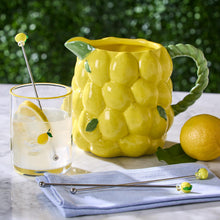 Load image into Gallery viewer, Lemon Double Old Fashion Glass on a table with other lemon products