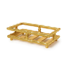 Load image into Gallery viewer, Golden Bamboo Guest Towel / Napkin Holder
