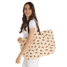 Load image into Gallery viewer, person carrying Horse Silhouette Printed Tote Bag