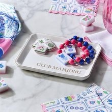 Load image into Gallery viewer, Mahjong Iconic Trinket / Desk Tray - Club Mahjong being used as a jewelry tray