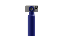 Load image into Gallery viewer, Ringo Pro Regular (24oz) Water Bottle in blue and the Adaptor Ring holding a phone