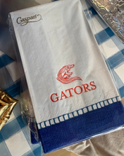 Load image into Gallery viewer, Caspari GATORS Custom Linen Border Guest Towel