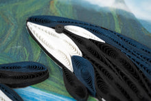 Load image into Gallery viewer, Quilled Orca Whales Greeting Card