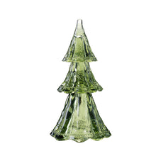 Load image into Gallery viewer, Juliska Berry and Thread 10.5” Medium Stackable Glass Tree Set/3 - Evergreen