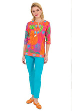Load image into Gallery viewer, Gretchen Scott Designs Cotton / Spandex GripeLess Pants - Solid Turquoise