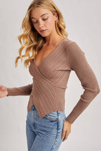 Load image into Gallery viewer, V-neck Fixed-wrap Knit Sweater
