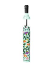 Load image into Gallery viewer, Vinrella Eden Floral Bottle Umbrella with open bottle