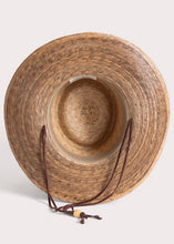 Load image into Gallery viewer, Outback Hand-woven Solid Sun Hat inside