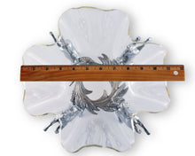 Load image into Gallery viewer, Horse Stand Acrylic Bowl with ruler to show 11 inch diameter at widest point