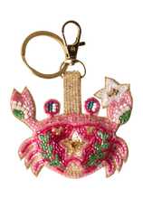 Load image into Gallery viewer, Beaded Keyring - Seafaring Crab