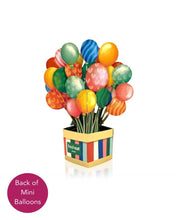 Load image into Gallery viewer, FreshCut Paper Mini Birthday Balloons Pop-Up Card Pop-Up Greeting Card
