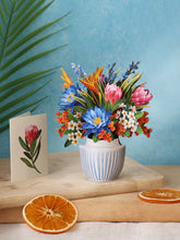 Load image into Gallery viewer, FreshCut Paper Mini Tropical Paradise Pop-Up Greeting Card
