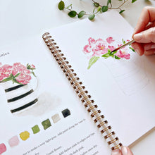Load image into Gallery viewer, person painting pink flowers