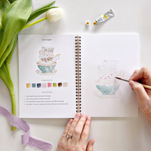 Load image into Gallery viewer, person painting a stack of tea cups