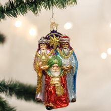 Load image into Gallery viewer, Old World Christmas Three Wise Men Ornament on a tree
