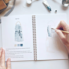 Load image into Gallery viewer, person painting an apron
