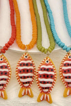 Load image into Gallery viewer, Vibrant Fish Pendant Beaded Necklaces