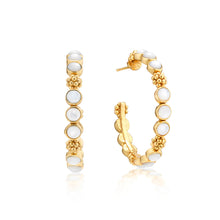 Load image into Gallery viewer, Capucine de Wulf Berry Gem Medium Hoop Earrings