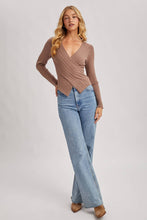 Load image into Gallery viewer, V-neck Fixed-wrap Knit Sweater