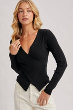 Load image into Gallery viewer, V-neck Fixed-wrap Knit Sweater