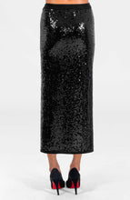 Load image into Gallery viewer, Gretchen Scott Designs Twinkle Maxi Skirt Met Ball Twinkle back view