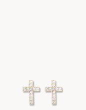 Load image into Gallery viewer, Spartina 449 Sea La Vie Have Faith Stud Earrings gold