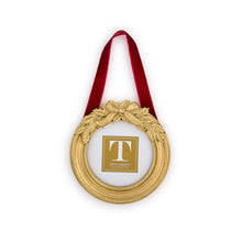Load image into Gallery viewer, Holly Leaves Hanging round Photo Frames with red Ornament ribbon
