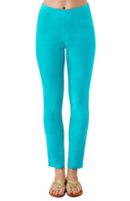 Load image into Gallery viewer, Gretchen Scott Designs Cotton / Spandex GripeLess Pants - Solid Turquoise