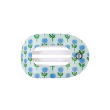 Load image into Gallery viewer, TELETIES Blue Marigold Medium Flat Round Hair Clip