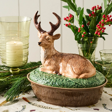 Load image into Gallery viewer, Juliska Forest Walk Stag Baker with Lid - Multi