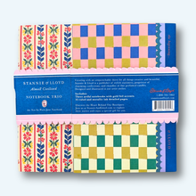 Load image into Gallery viewer, three notebooks with busy color print covers