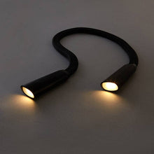 Load image into Gallery viewer, Hands-Free Book Light with warm lights on