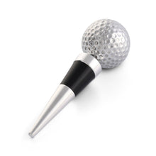 Load image into Gallery viewer, silver color bottle stop with golf ball topper