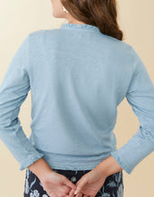 Load image into Gallery viewer, Spartina 449 Clara Convertible Cardigan Ashley Blue back view
