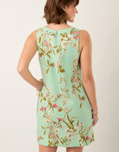 Load image into Gallery viewer, person wearing Mitzi Sheath Dress Seawall Botanical back of the dress