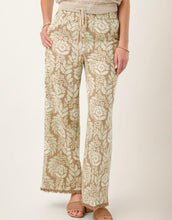Load image into Gallery viewer, Spartina 449 Resort Fringe Palazzo Pant Seawall Scroll Fawn