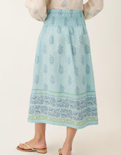 Load image into Gallery viewer, back of the Estelle Midi Skirt Lightner Camellia Blue